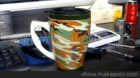 迷彩不銹鋼陶瓷杯 實用與時尚的結(jié)合